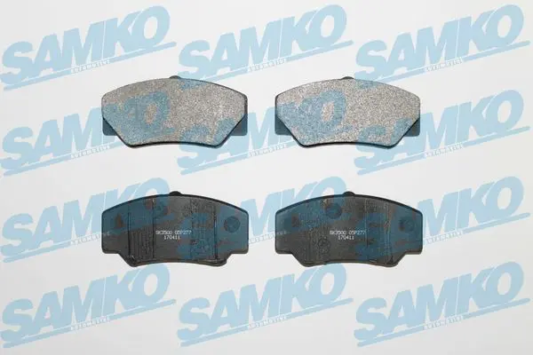 Комплект спирачно феродо, дискови спирачки SAMKO