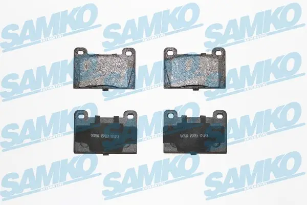 комплект спирачно феродо, дискови спирачки SAMKO               