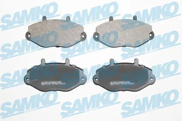 Комплект спирачно феродо, дискови спирачки SAMKO