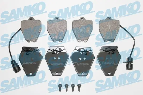 Комплект спирачно феродо, дискови спирачки SAMKO