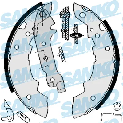 комплект спирачна челюст SAMKO               