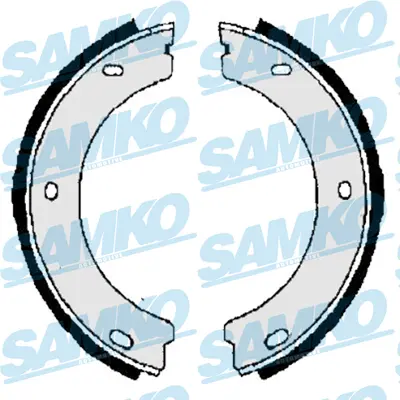 комплект спирачна челюст, ръчна спирачка SAMKO               