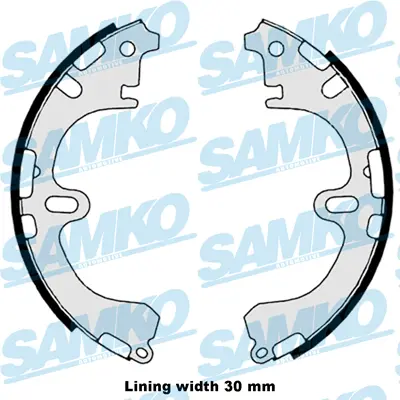 комплект спирачна челюст SAMKO               