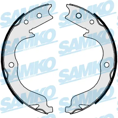 комплект спирачна челюст, ръчна спирачка SAMKO               