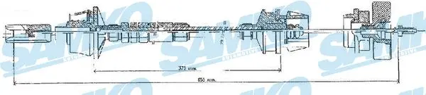въжен механизъм, задействане на съединителя SAMKO               