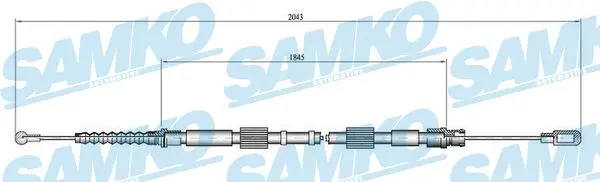 жило, ръчна спирачка SAMKO               