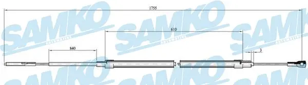 жило, ръчна спирачка SAMKO               