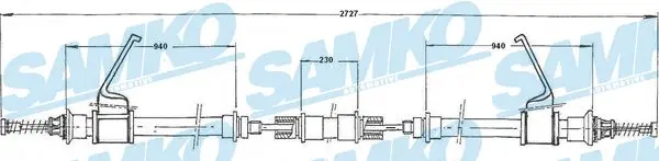 жило, ръчна спирачка SAMKO               