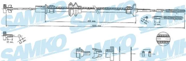 въжен механизъм, задействане на съединителя SAMKO               