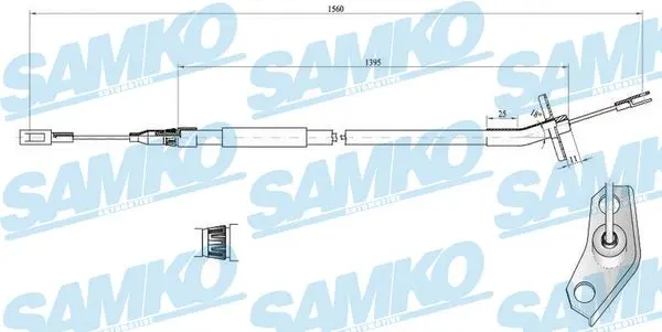 жило, ръчна спирачка SAMKO               