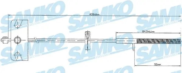 жило, ръчна спирачка SAMKO               