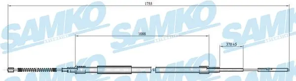 жило, ръчна спирачка SAMKO               