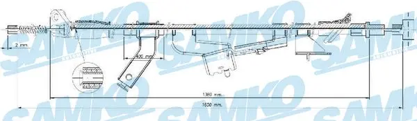 жило, ръчна спирачка SAMKO               