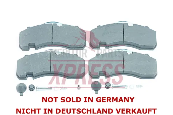 комплект спирачно феродо, дискови спирачки MERITOR             