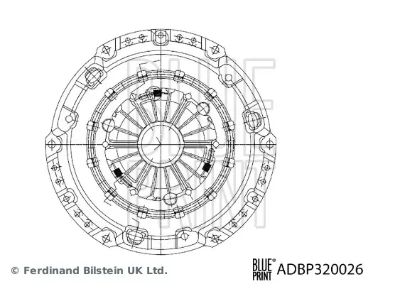 притискателен диск BLUE PRINT          