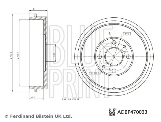 Спирачен барабан BLUE PRINT