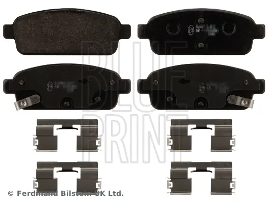 комплект спирачно феродо, дискови спирачки BLUE PRINT          