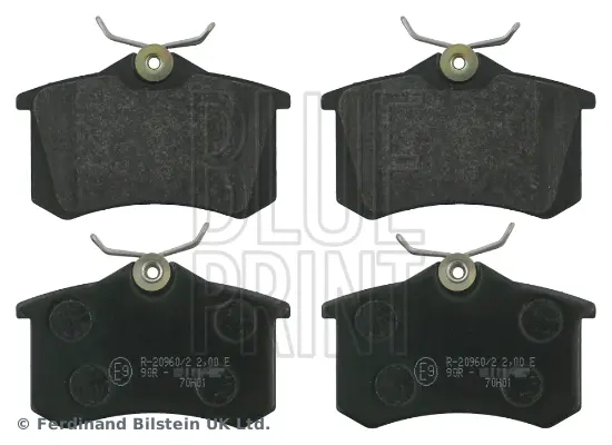 комплект спирачно феродо, дискови спирачки BLUE PRINT          