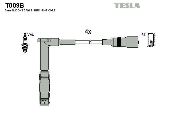 комплект запалителеи кабели TESLA               