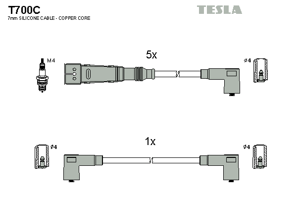 комплект запалителеи кабели TESLA               