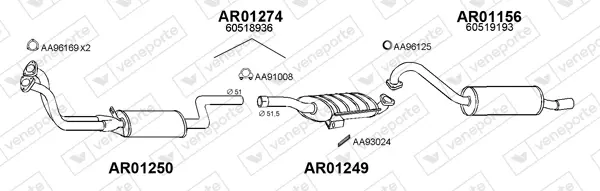 Изпускателна система VENEPORTE           
