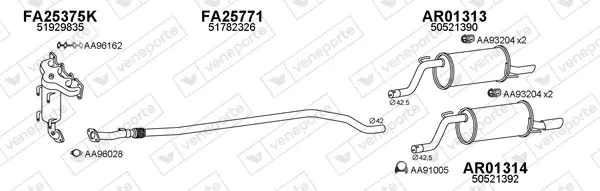 Изпускателна система VENEPORTE           