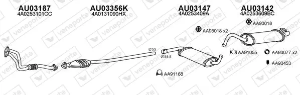 Изпускателна система VENEPORTE           