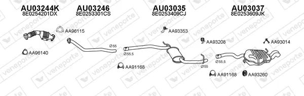 Изпускателна система VENEPORTE           