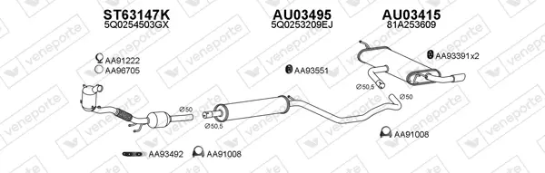 Изпускателна система VENEPORTE           