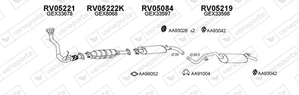 Изпускателна система VENEPORTE           