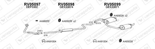 Изпускателна система VENEPORTE           