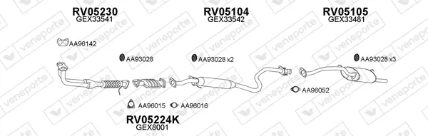 Изпускателна система VENEPORTE           