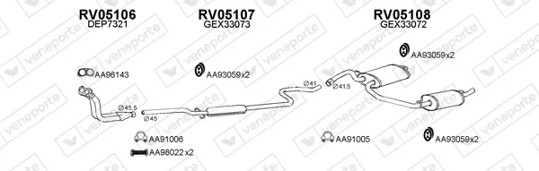 Изпускателна система VENEPORTE           