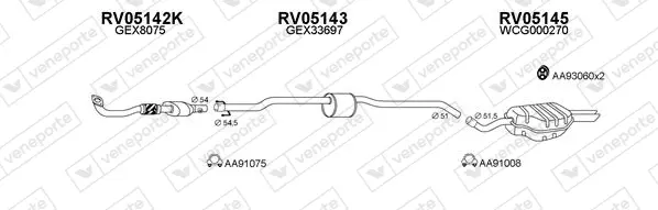 Изпускателна система VENEPORTE           