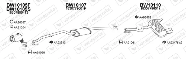 Изпускателна система VENEPORTE           