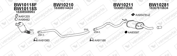 Изпускателна система VENEPORTE           