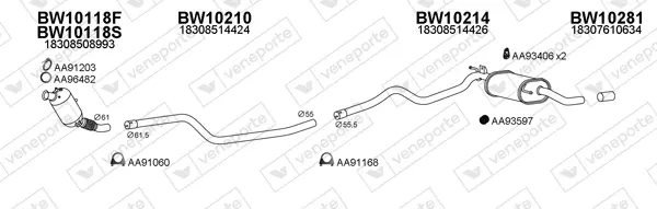Изпускателна система VENEPORTE           