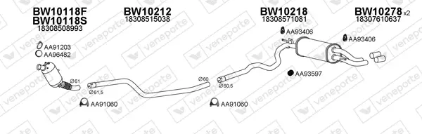 Изпускателна система VENEPORTE           