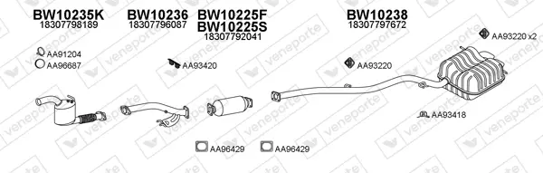 Изпускателна система VENEPORTE           