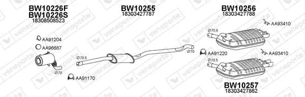 Изпускателна система VENEPORTE           