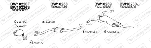 Изпускателна система VENEPORTE           