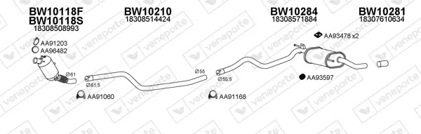 Изпускателна система VENEPORTE           