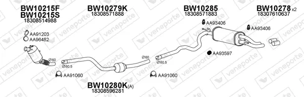 Изпускателна система VENEPORTE           