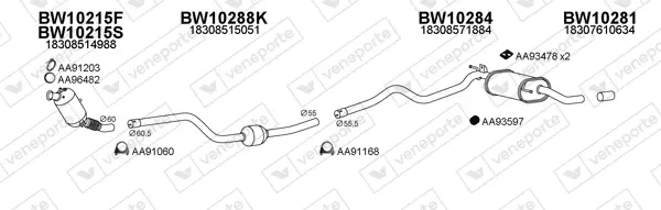 Изпускателна система VENEPORTE           