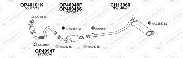 Изпускателна система VENEPORTE           