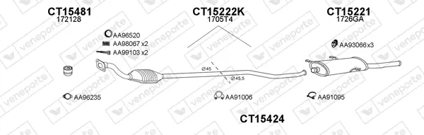 Изпускателна система VENEPORTE           