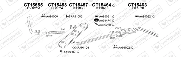 Изпускателна система VENEPORTE           