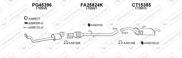 Изпускателна система VENEPORTE           
