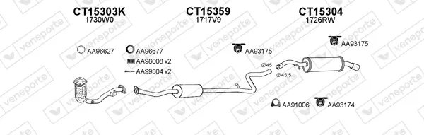 Изпускателна система VENEPORTE           