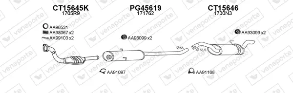 Изпускателна система VENEPORTE           